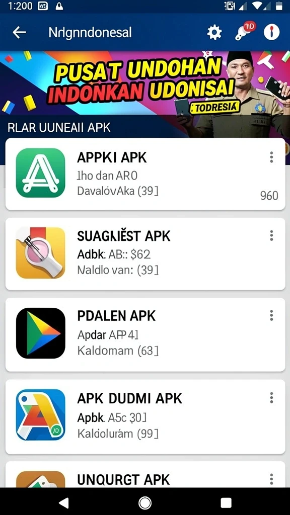 Cuplikan layar menu unduhan 88788 untuk perangkat Android